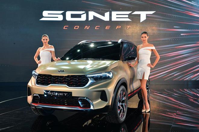 KIA Mang SUV Cỡ B Mới Sonet Concept Mẫu Đến Auto Expo 2020