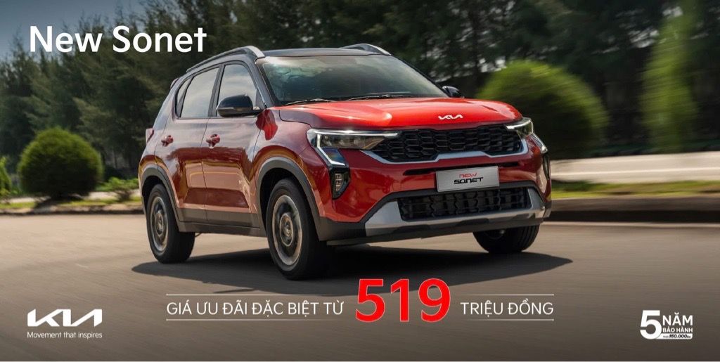 New Sonet, New Seltos, Kia Carens giảm giá sâu trong tháng 4